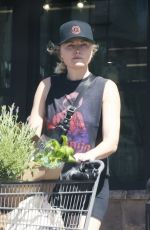 MALIN AKERMAN Out on Grocery Shopping in Los Feliz 05/10/2025