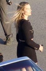 MARGOT ROBBIE on the Set of a Commercial in Los Angeles 05/20/2025
