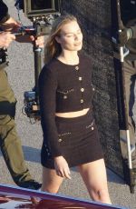 MARGOT ROBBIE on the Set of a Commercial in Los Angeles 05/20/2025
