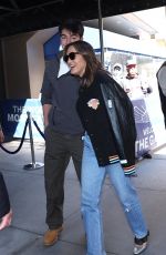 MARISKA HARGITAY and Son August Miklos Arrives at Knicks Playoff Game 05/10/2025