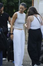 MAURA HIGGINS Leaves an East London Photo Studio 05/15/2025