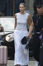 MAURA HIGGINS Leaves an East London Photo Studio 05/15/2025