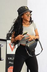 MEAGAN GOOD at a Parking Lot of a Medical Building in Los Angeles 05/27/2025