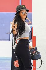 MEAGAN GOOD at a Parking Lot of a Medical Building in Los Angeles 05/27/2025