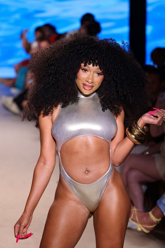 MEGAN THEE STALLION Walks Runway at Her Hot Girl Summer Swimwear Show at Miami Swim Week 05/29/2025