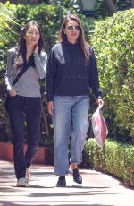 MILA KUNIS and a Friend Enjoyed Brunch at Beverly Hills Hotel 05/23/2025