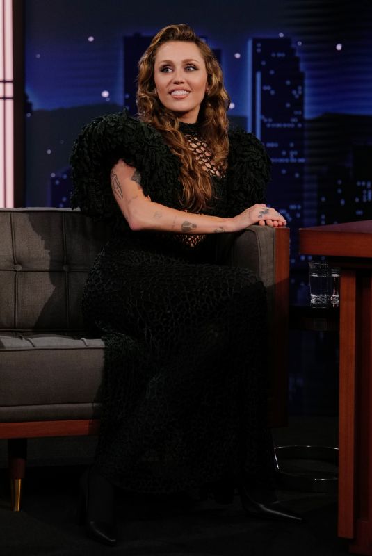 MILEY CYRUS at Jimmy Kimmel Live! 05/22/2025