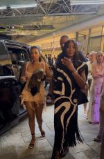 NAOMI CAMPBELL Arrives at Travis Scott