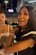 NAOMI CAMPBELL Arrives at Travis Scott