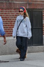 NATALIA DYER Out with Her Dog in New York 05/01/2025
