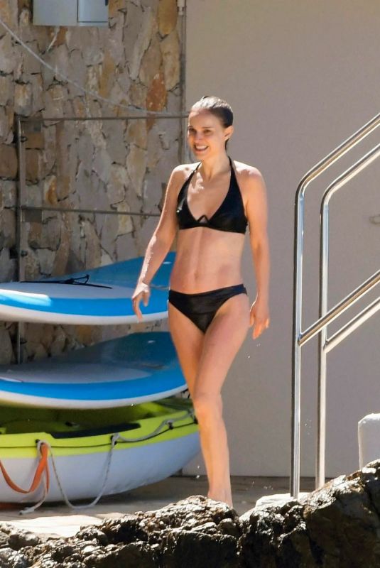 NATALIE PORTMAN in Bikini in Cannes 05/18/2025