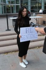 NATASHA BLASICK Outside Menendez Brothers Resentencing Hearing at Van Nuys Courthouse 05/13/2025