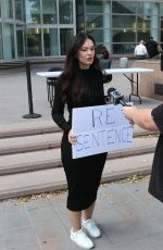 NATASHA BLASICK Outside Menendez Brothers Resentencing Hearing at Van Nuys Courthouse 05/13/2025