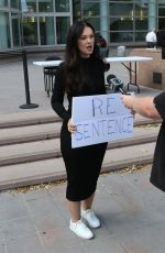 NATASHA BLASICK Outside Menendez Brothers Resentencing Hearing at Van Nuys Courthouse 05/13/2025