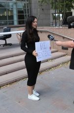 NATASHA BLASICK Outside Menendez Brothers Resentencing Hearing at Van Nuys Courthouse 05/13/2025