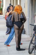 NATASHA LYONNE Leaves Seth Meyers Show in New York 05/09/2025