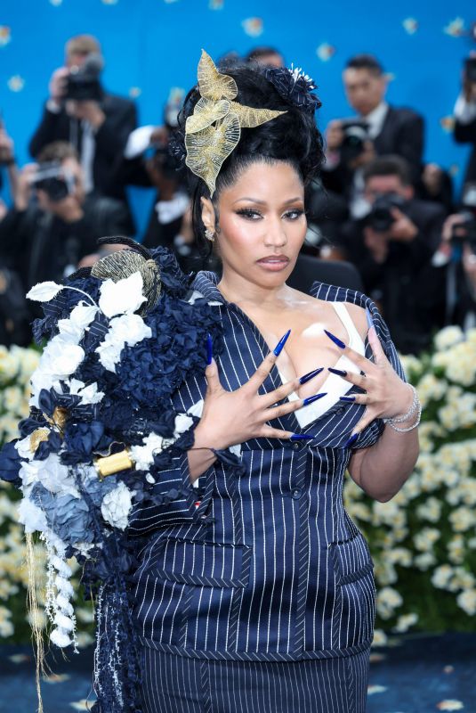 NICKI MINAJ at 2025 Met Gala Celebrating Superfine: Tailoring Black Style in New York 05/05/2025