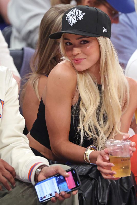 OLIVIA DUNNE at Eastern Conference Finals Game 1 at Madison Square Garden in New York City 05/21/2025