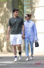 OLIVIA PALERMO and Johannes Huebl Out in New York 05/08/2025