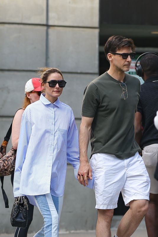 OLIVIA PALERMO and Johannes Huebl Out in New York 05/08/2025