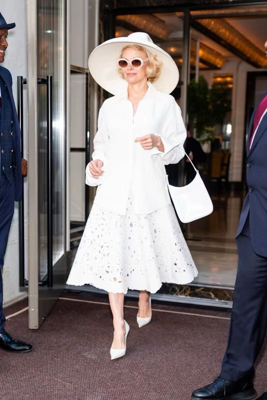 PAMELA ANDERSON Out and About in New York 05/20/2025