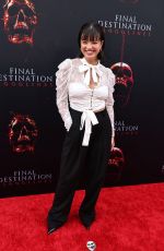 PEYTON ELIZABETH LEE at Final Destination Bloodlines World Premiere in Hollywood 05/12/2025