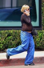 Pregnant KIMBERLY STEWART Out on Melrose Avenue in West Hollywood 05/24/2025