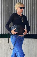 Pregnant KIMBERLY STEWART Out on Melrose Avenue in West Hollywood 05/24/2025