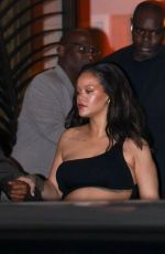 Pregnant RIHANNA Out for Dinner with A$AP Rocky at Palm Beach in Cannes 05/20/2025