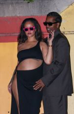 Pregnant RIHANNA Out for Dinner with A$AP Rocky at Palm Beach in Cannes 05/20/2025