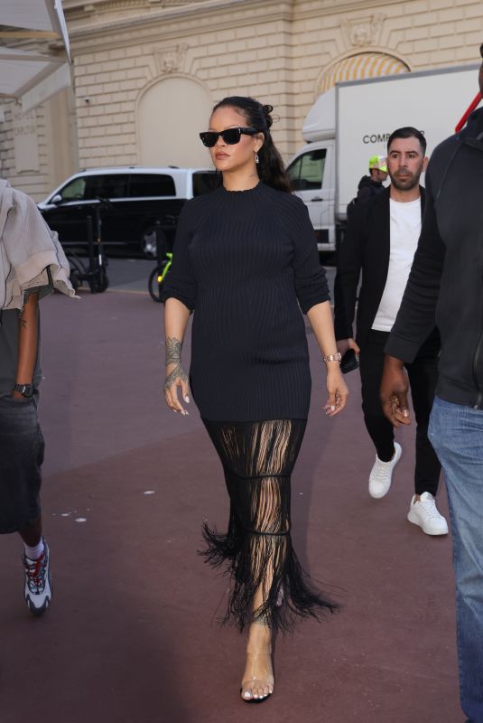 Pregnant RIHANNA Out on Croisette in Cannes to Visit Messika Boutique 05/21/2025