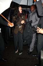 RIHANNA Arrives at Met Gala Chair Dinner at Anna Wintour