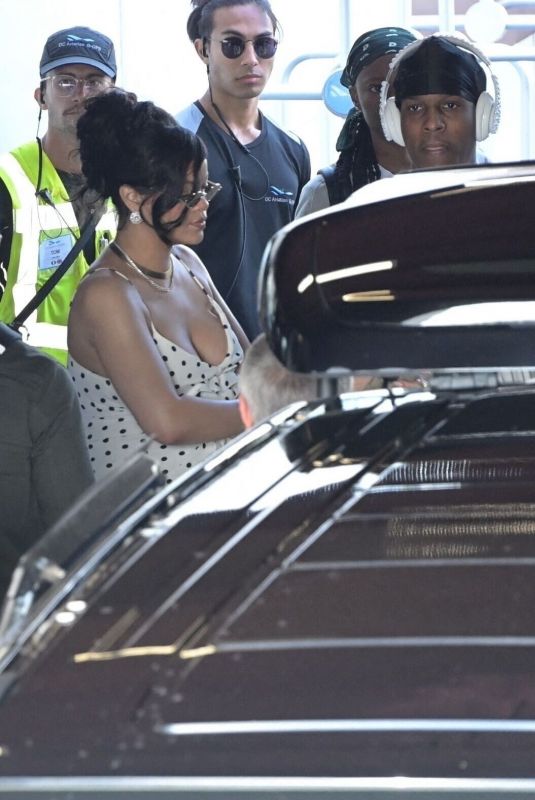 RIHANNA Lands at Nice Airport at 78th Cannes International Film Festival 05/18/2025