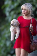SABRINA CARPENTER Out with Her Dog at a Park in Hollywood Hills 05/21/2025