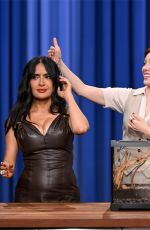 SALMA HAYEK at Tonight Show Starring Jimmy Fallon in New York 05/14/2025