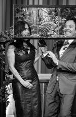 SALMA HAYEK at Tonight Show Starring Jimmy Fallon in New York 05/14/2025