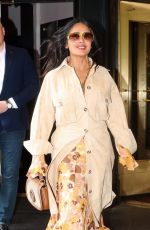 SALMA HAYEK Out and About in New York 05/15/2025