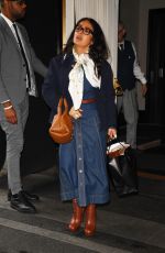 SALMA HAYEK Out and About in New York City 05/13/2025
