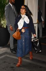 SALMA HAYEK Out and About in New York City 05/13/2025