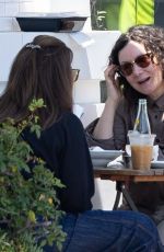 SARA GILBERT Out for a Business Lunch in Burbank 05/07/2025