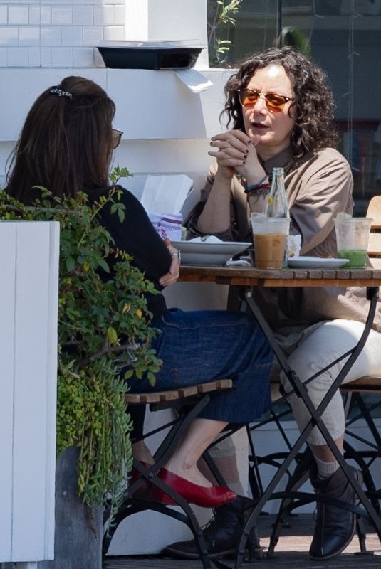 SARA GILBERT Out for a Business Lunch in Burbank 05/07/2025