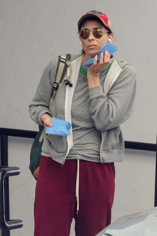 SARAH SILVERMAN Out with Ice Packs After Surgical Visit in Beverly Hills 05/09/2025
