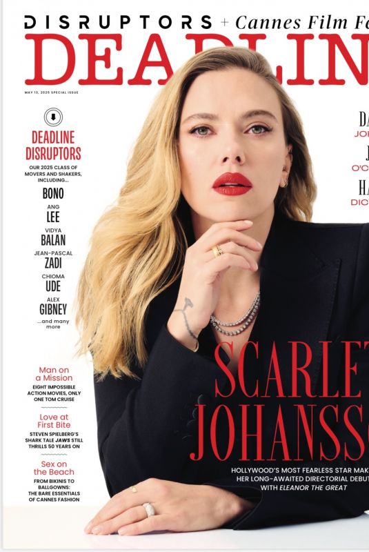 SCARLETT JOHANSSON for Deadline, May 2025