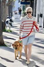 SELMA BLAIR Out with Her Dog in Los Angeles 05/23/2025