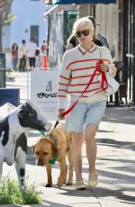 SELMA BLAIR Out with Her Dog in Los Angeles 05/23/2025