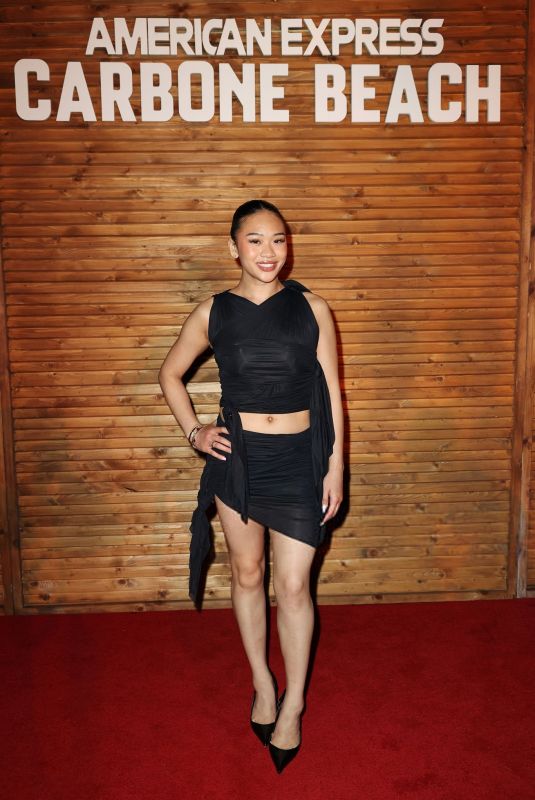 SUNISA LEE at Amex x CARBONE BEACH 2025 in Miami Beach 05/04/2025