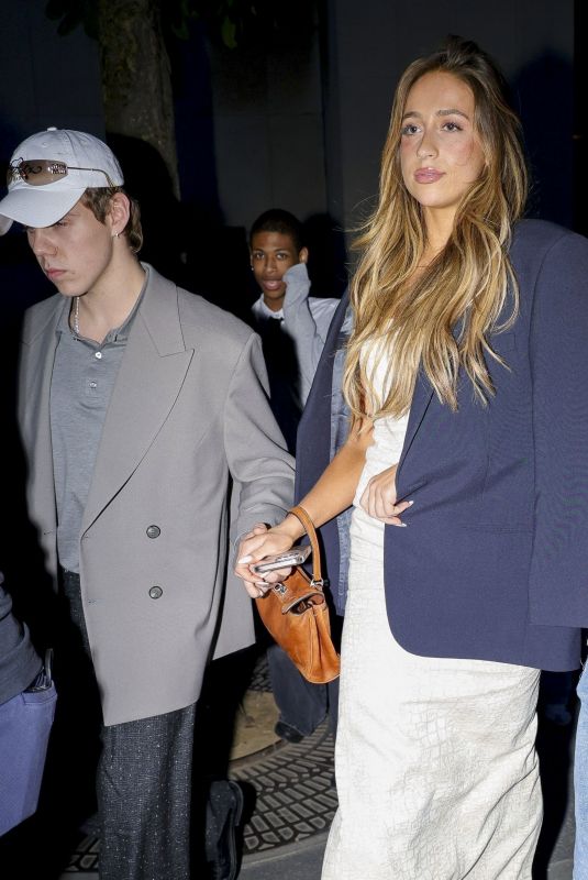 TATE MCRAE and The Kid Laroi Arrives at La Girafe in Paris 05/26/2025