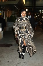 TEYANA TAYLOR Arrives at Kings Trust Gala at Casa Cipriani in New York 05/01/2025