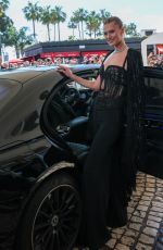 TONI GARRN Leaves Hotel Martinez in Cannes 05/20/2025