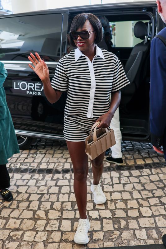 VIOLA DAVIS Arrives at Martinez Hotel in Cannes 05/21/2025
